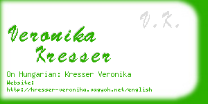 veronika kresser business card